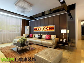 濟南路勁御景城現代簡約三居室裝修 160平米6萬預算設計案例