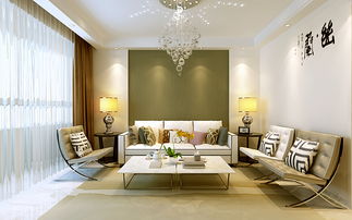 現代簡約二居室107平米8萬裝修案例 國華印象