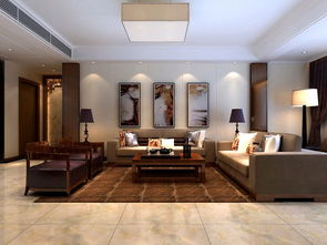 濟南海爾綠城全運村中式風格三居室裝修效果圖 164平米12萬裝修設(shè)計案例