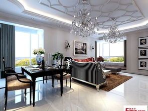 濟南萬達廣場140平米中式古典三居室裝修案例 16萬打造典雅家居