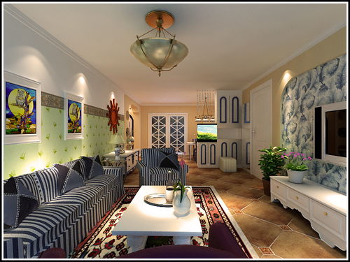 11萬打造130平地中海風(fēng)情三居室 | 濟(jì)南裝修案例解析